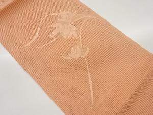 絽綴れ花模様織出し名古屋帯